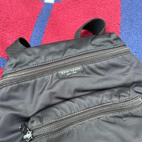 Kate Spade New York Original Black Nylon Backpack - Picture 2 of 4